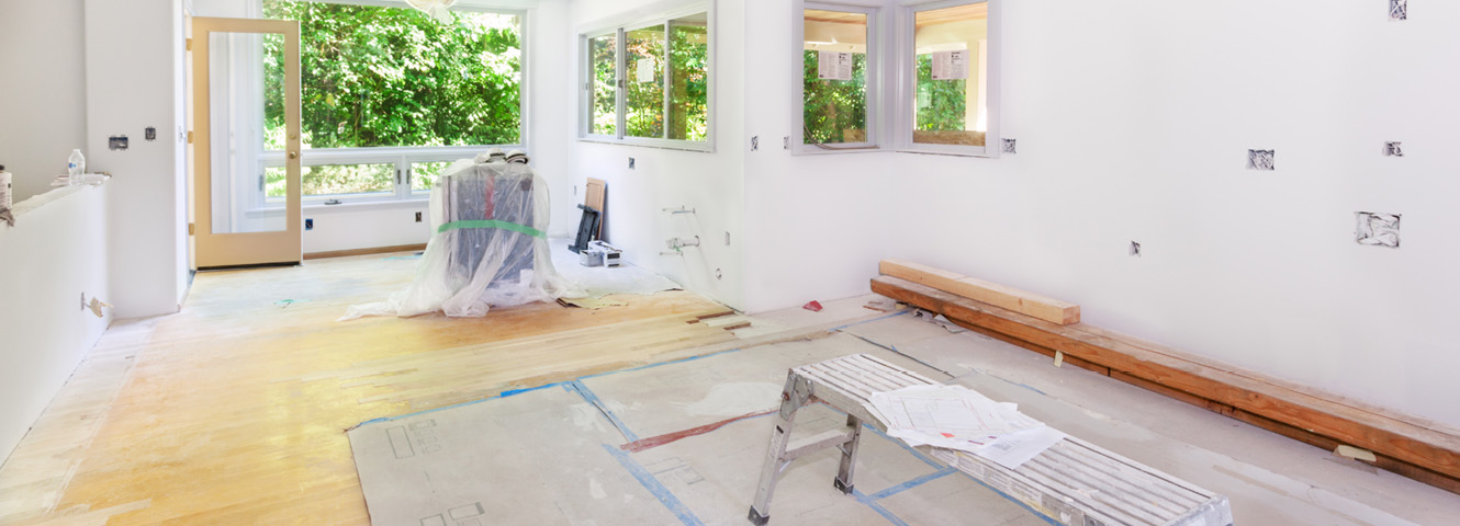 interior of a home during construction