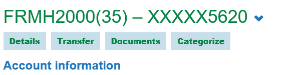 snapshot of document tab in online banking
