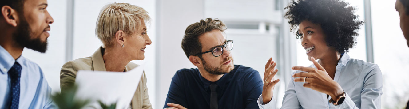 business team having a meeting